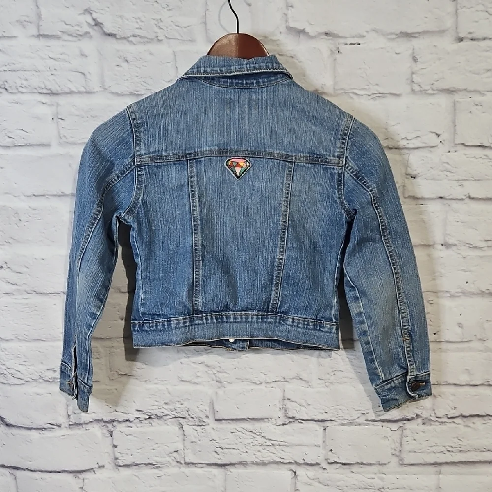 Old Navy Blue Denim Kids Jacket with Patches